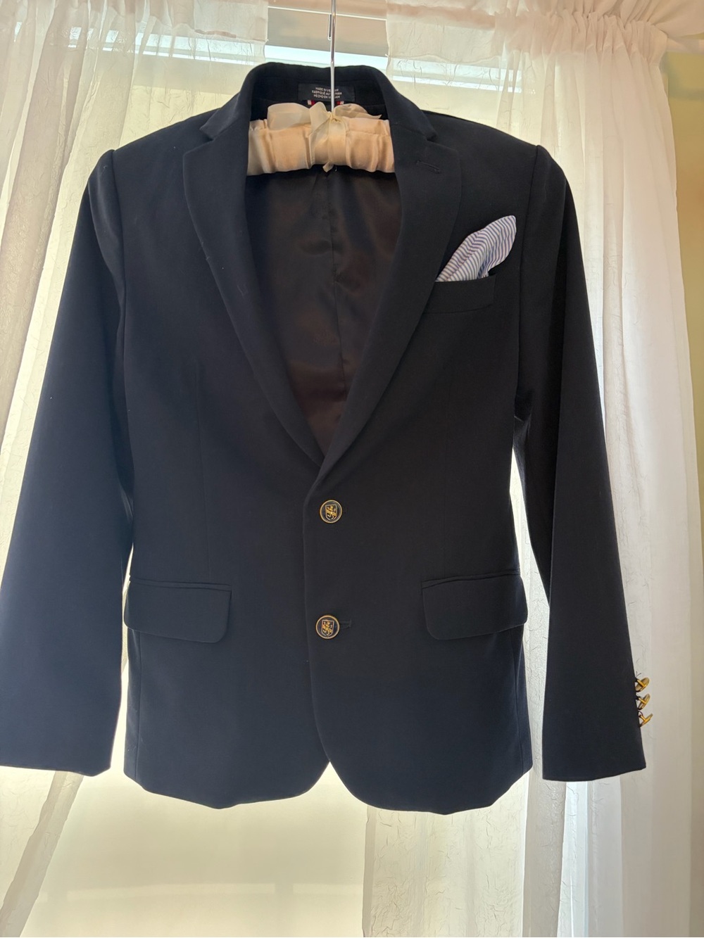 Tommy Hilfiger Boys’ Navy Two-Button Blazer